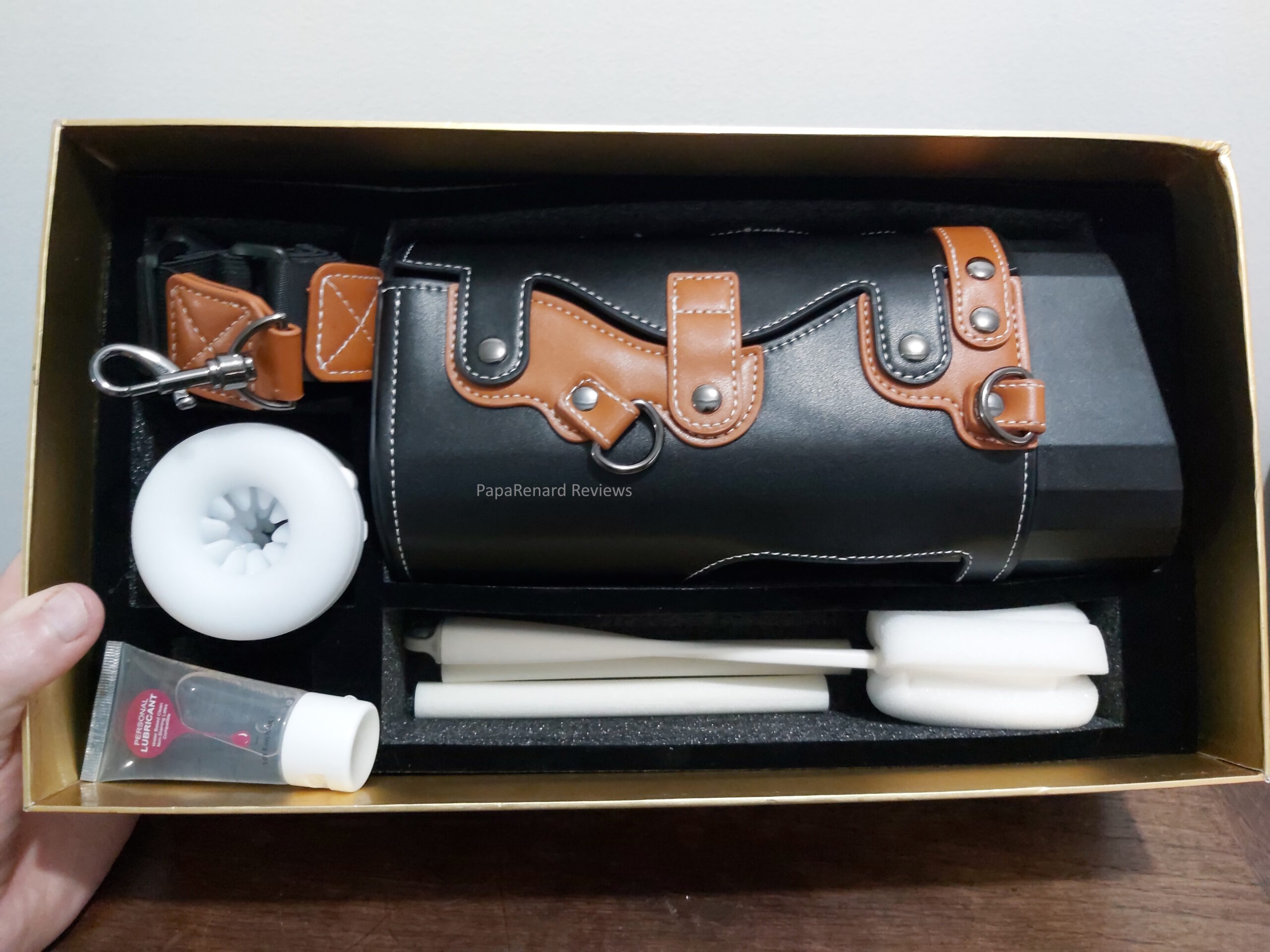 Opened package with all accessories