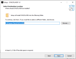 Syncplayer installation