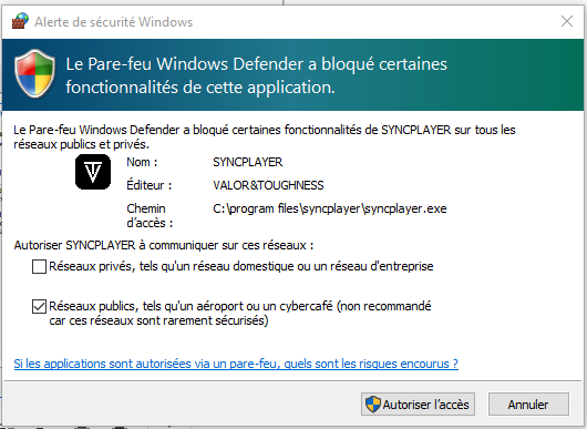 Syncplayer installation