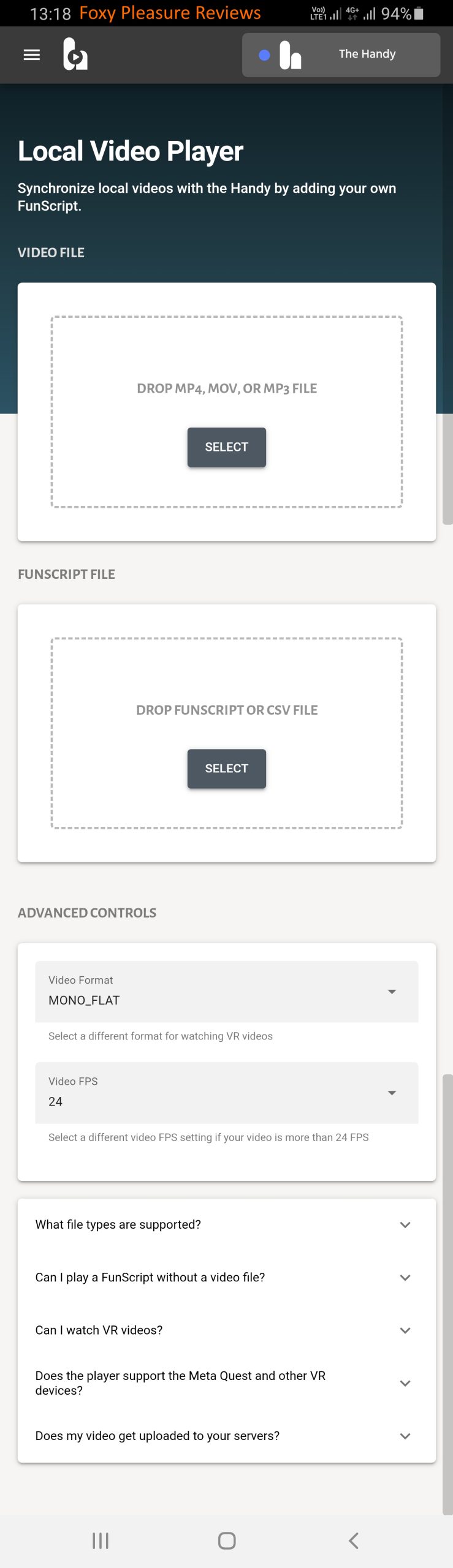 Handyverse App Local Video Player